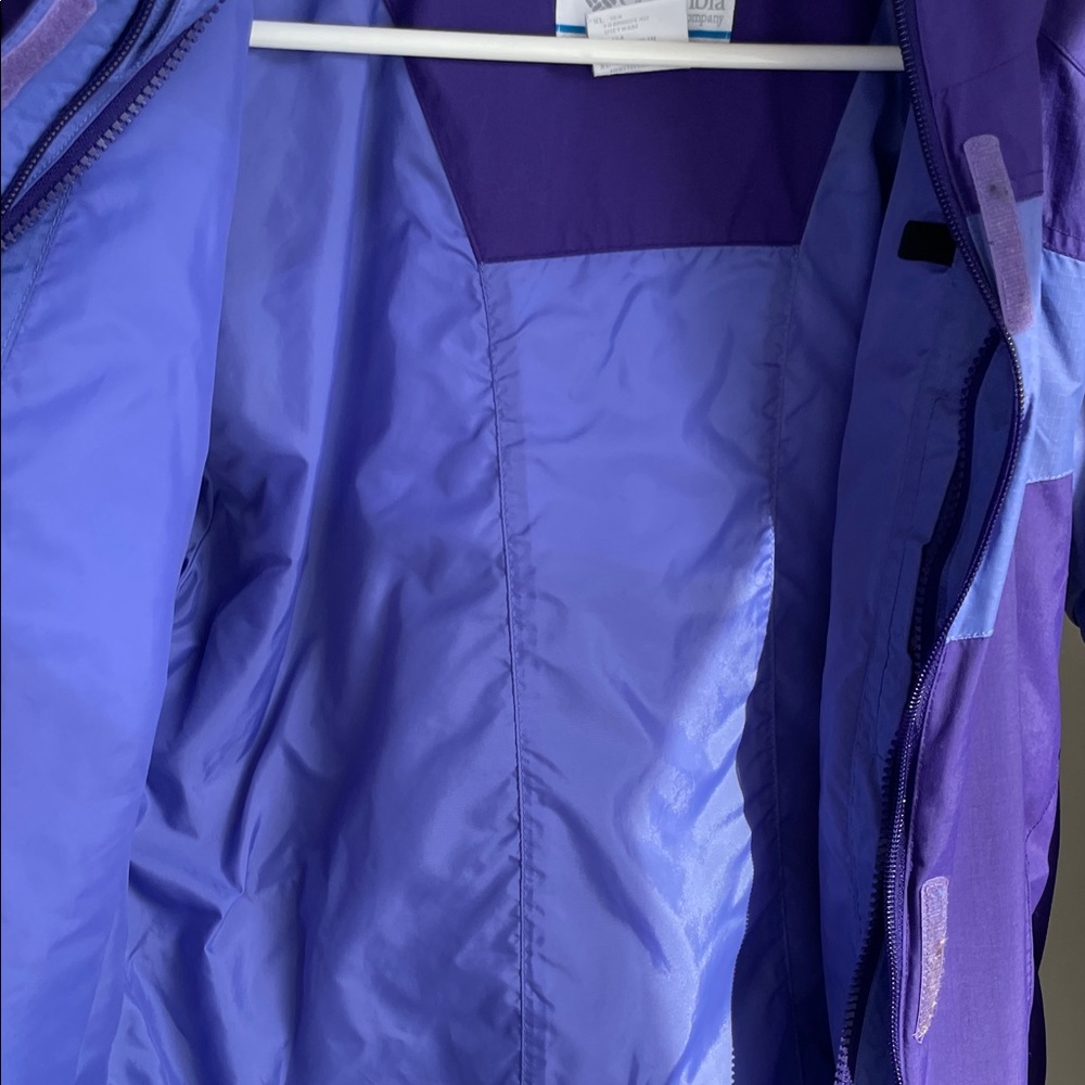 Columbia Kids Two-Tone Purple Raincoat - Picture 7 of 10